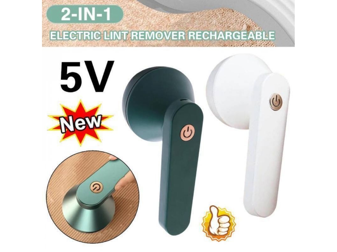 2026-quitamanchas Eléctrico Para Ropa Recargable Usb 8w 1200ma Limpiador De Tela Defuzz Uk Mgq Verde