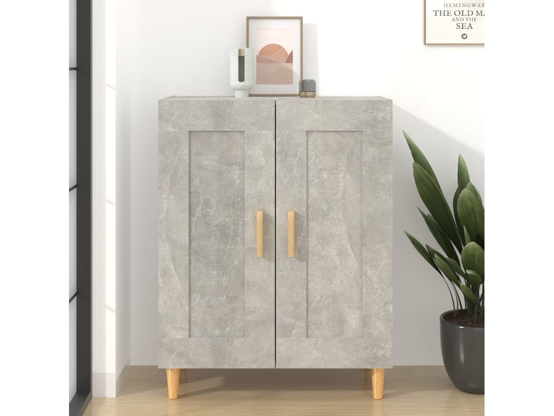 Lovely Home Aparador 69,5X34X90 Cm Madera Procesada Gris Cemento