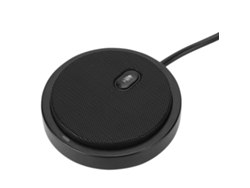 Microfone M2 Fio 360° Captura Áudio Vídeo Omnidirecional Desktop Conferência Computador Preto