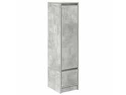 Maison Exclusive - Aparador Alto Gris Hormigón 29,5x34x119,5 Cm Madera Ingeniería
