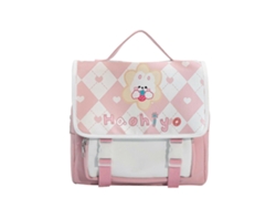 Mochila escolar para mujer, mochila de nailon para libros, mochila moderna informal para viajes, bolso pequeño convertible, bolso de hombro rosa