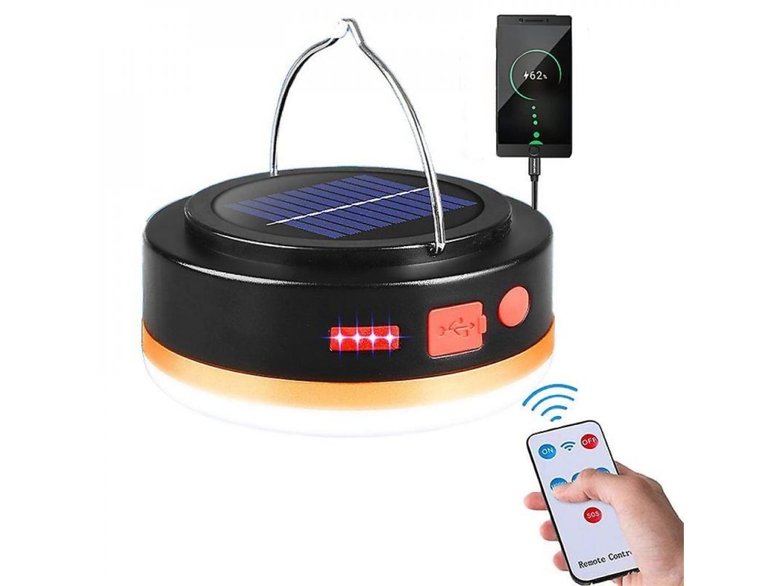 2026-linterna Solar Led Con Control Remoto, Luz De Emergencia Impermeable Ipx6, Para Camping, Exteriores E Interiores