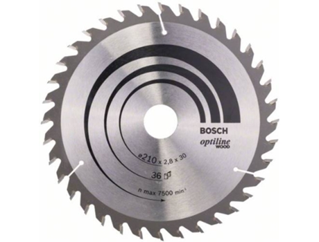 Disco de Sierra Circular BOSCH Optiline Madera 210x30x2.8 mm - 36
