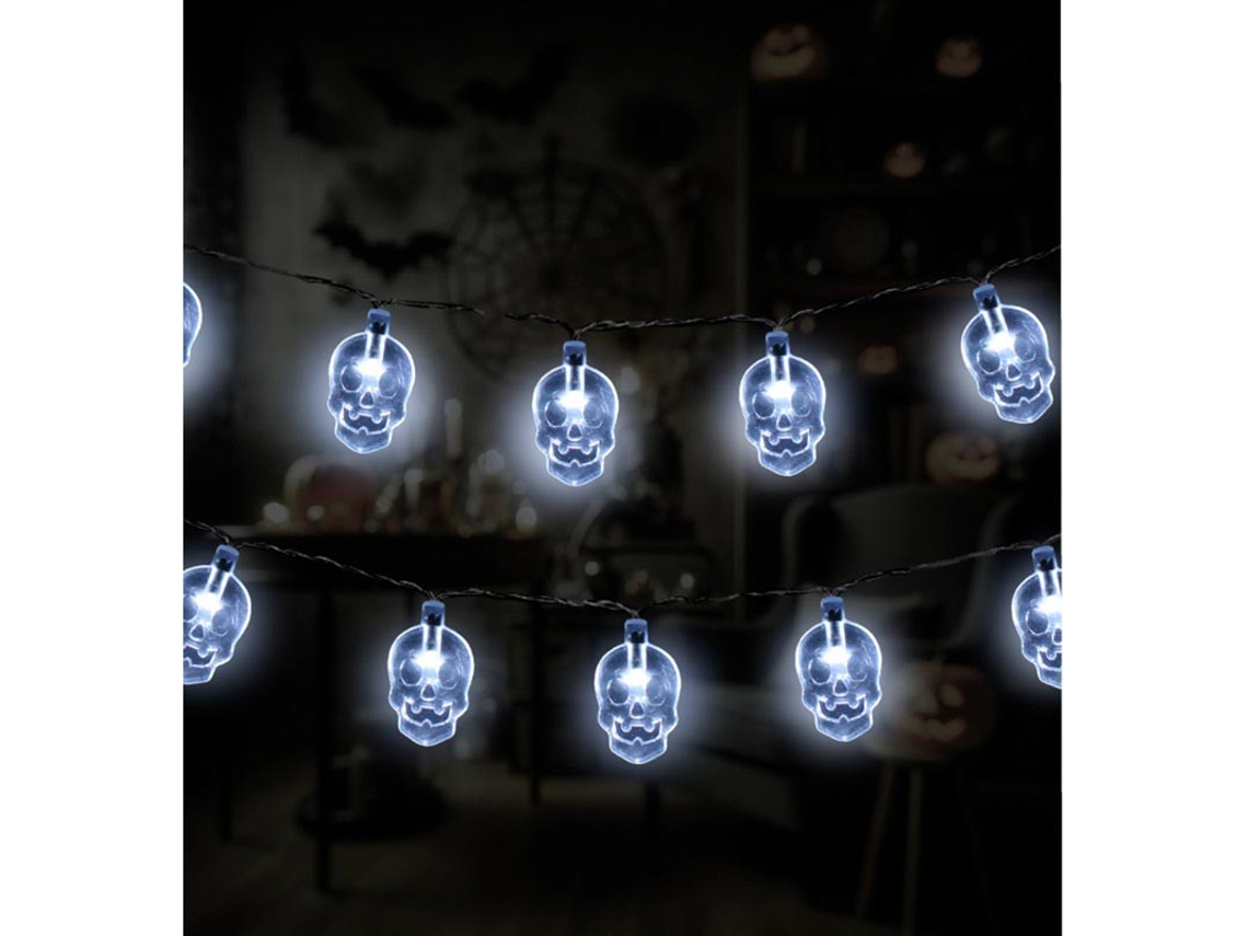 Guirnalda de Calaveras con luz de 1,20 m