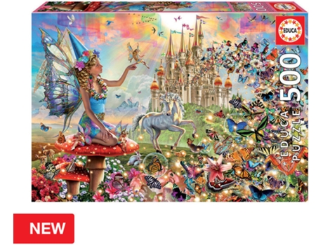 Puzzle EDUCA 500 Hadas Y Mariposas (Edad Mínima: 12 Años - 500 Piezas)