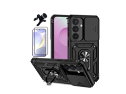 Kit Vidro Capa Magnetic Slide Window Suporte Reforçado Phonecare Para Samsung Galaxy S26 - Preto
