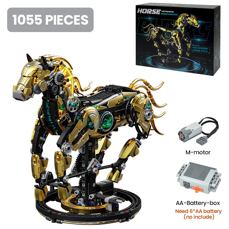 Bloques De Construcción Mecánicos Con Forma De Animales, Modelos De Ensamblaje Moc (multi-creation).