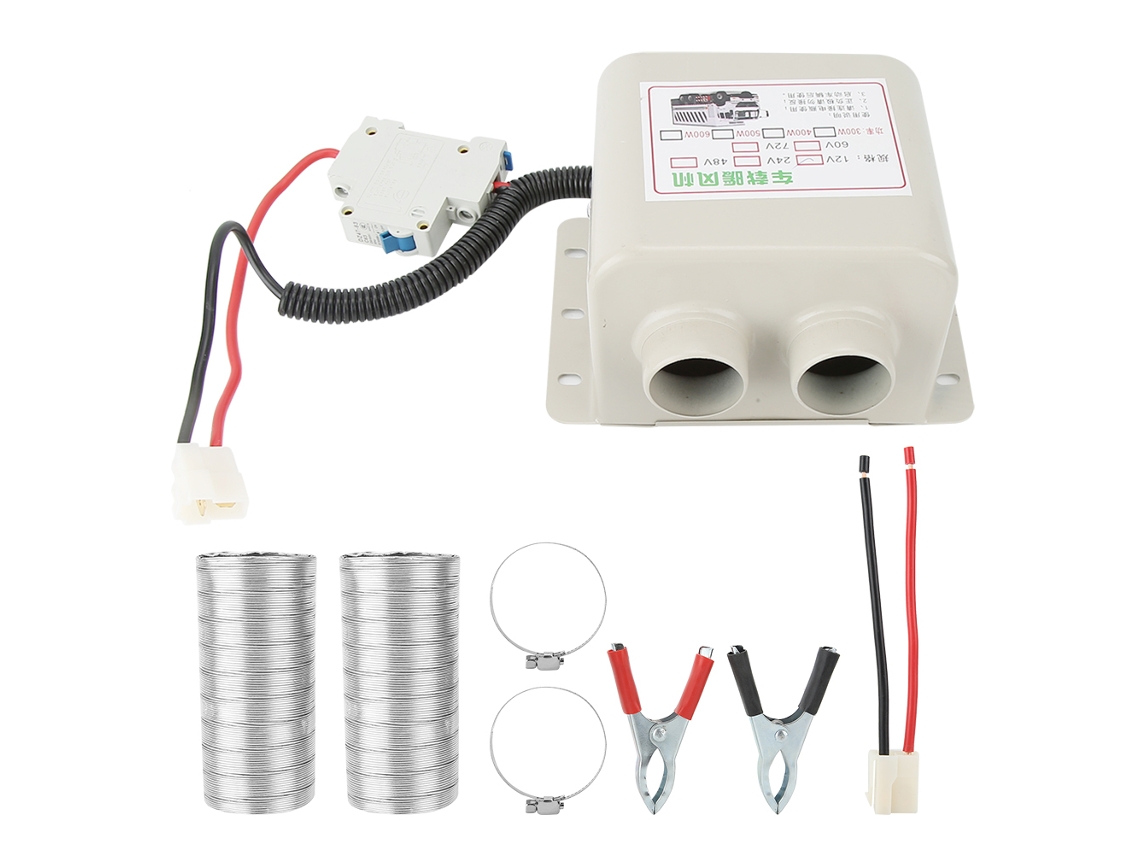 Calefactor Eléctrico Portátil Para Coche De 600 W Y 24 V Con Descongelador Y Sistema De Desempañado Para Calefacción De Invierno.