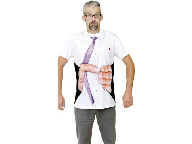 Disfraz de Hombre DISFRAZZES Camiseta Disfraz Mano De Gigante (Talla: M)