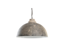 Lámpara de techo de metal y madera, marrón, 62x62x62cm ALEXANDRA HOUSE LIVING