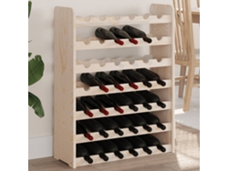 Bodega de vinos de madera maciza de pino de 67,5 x 25 x 87 cm, DKD HOME DECOR