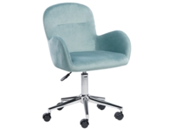 Silla de oficina BELIANI Priddy de Terciopelo Verde 60x60x91