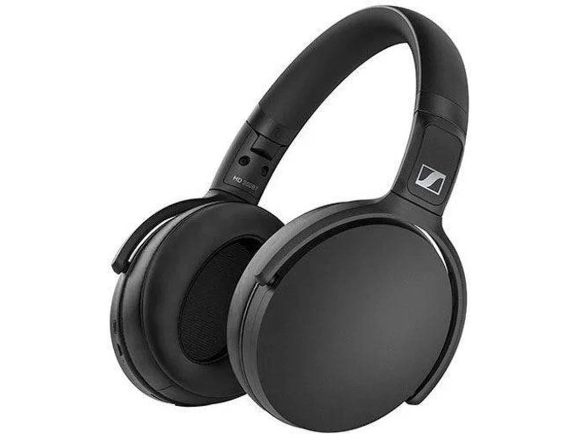 Auriculares Bluetooth SENNHEISER Hd 350 (On Ear - Micrófono - Negro)
