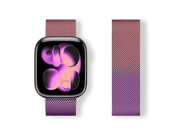 Pulsera magnética milanesa FWINL para Apple Watch de 46/49/45/44 mm, acero inoxidable