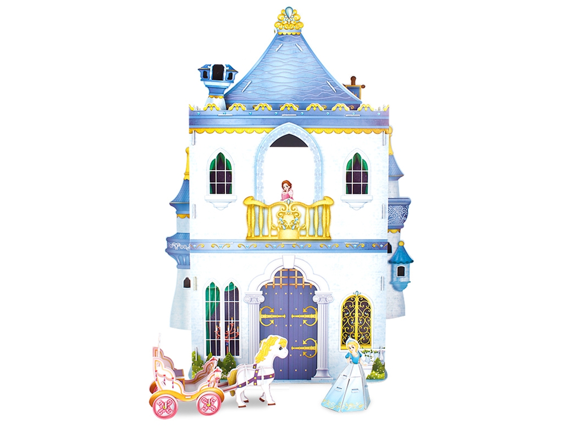 Rompecabezas 3d Del Castillo De Fairy Tail, 35x22x48cm.