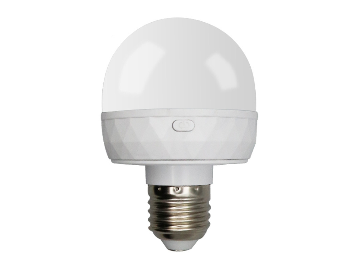 Bombilla Led E27 Recargable Por Usb Con Mando A Distancia Y Gancho.