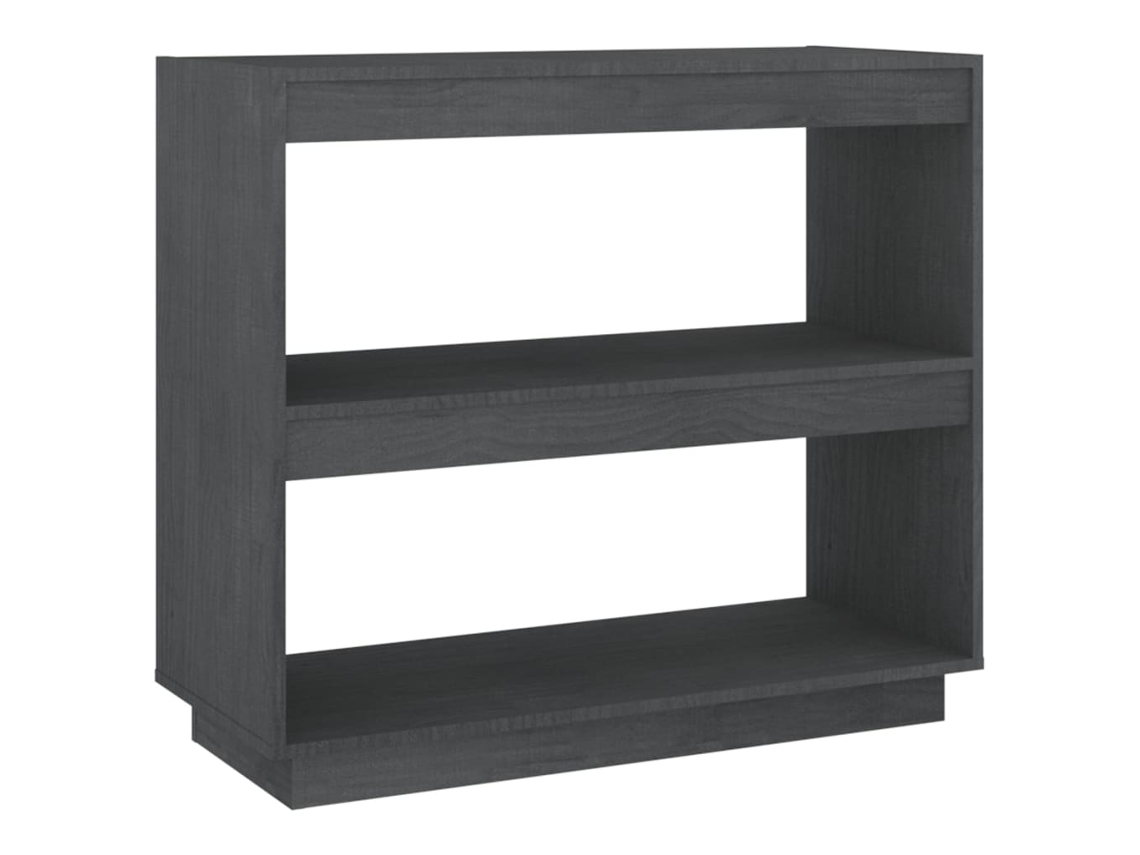 Estantería 80x35x71 cm Madera Maciza de Pino Gris MAISON EXCLUSIVE
