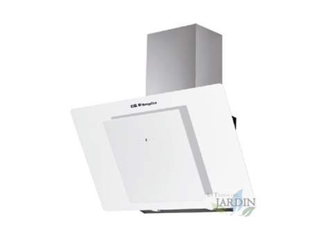 Campana Decorativa Cristal Blanco ORBEGOZO 300W Clase Energética A Dimensiones: 69,5 X 40,5 X 47 Cm ORBEGOZO