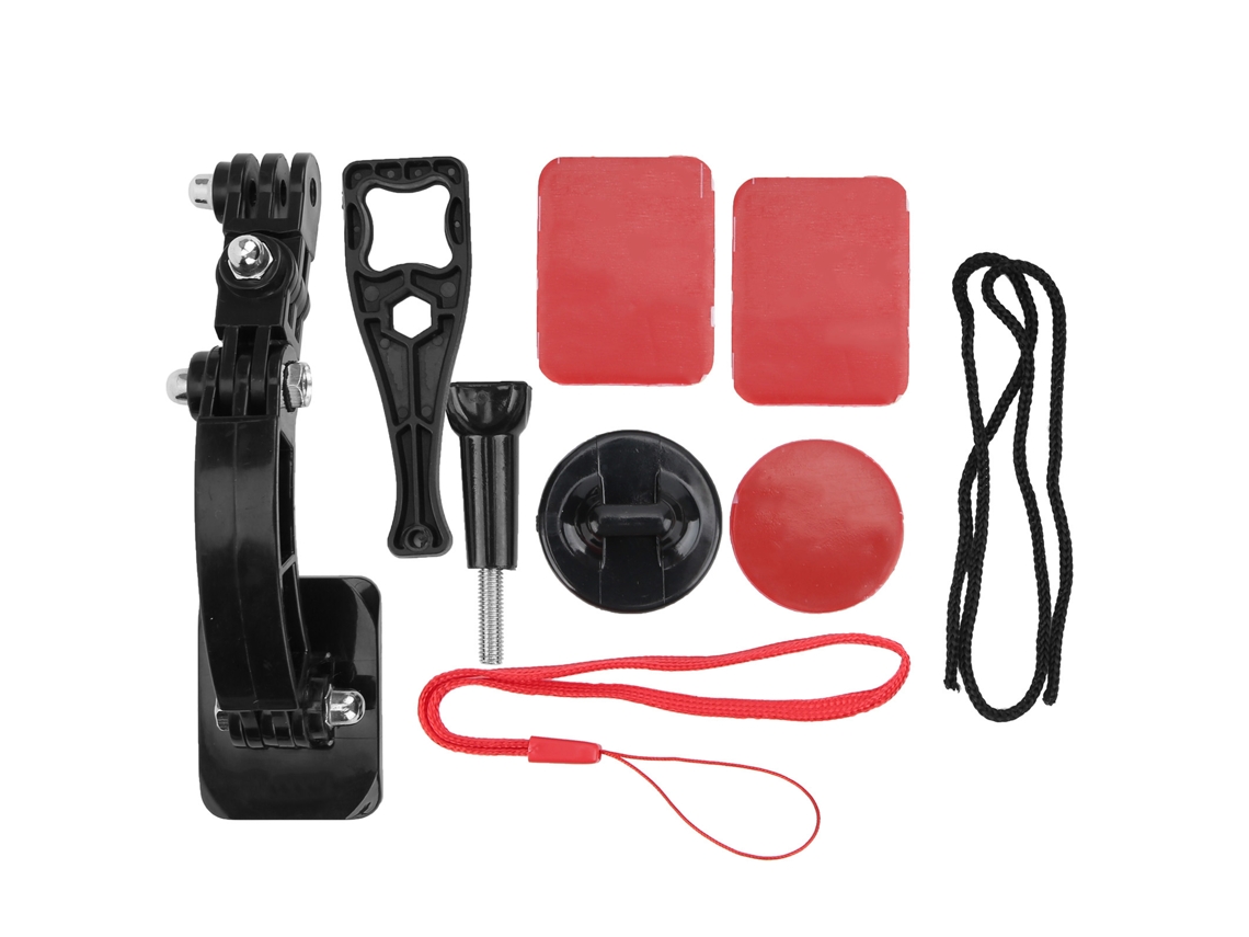 Soporte De Barbilla Para Casco De Moto Kit De Montaje Para Cámara Con Pad Adhesivo