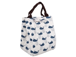 Mochila térmica portátil de lona para almuerzo, bolsa de picnic con organizador de 3 compartimentos