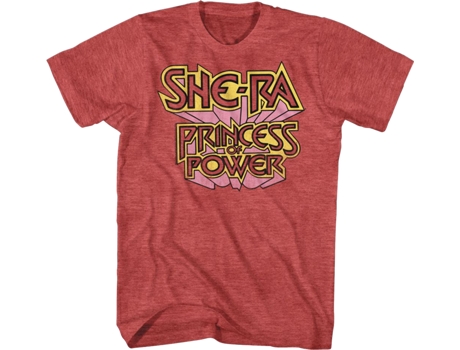 Camisetas Unisex DEEPSTONE She-Ra Princess of Power Logo Masters of the Universe brezo rojo (XL)