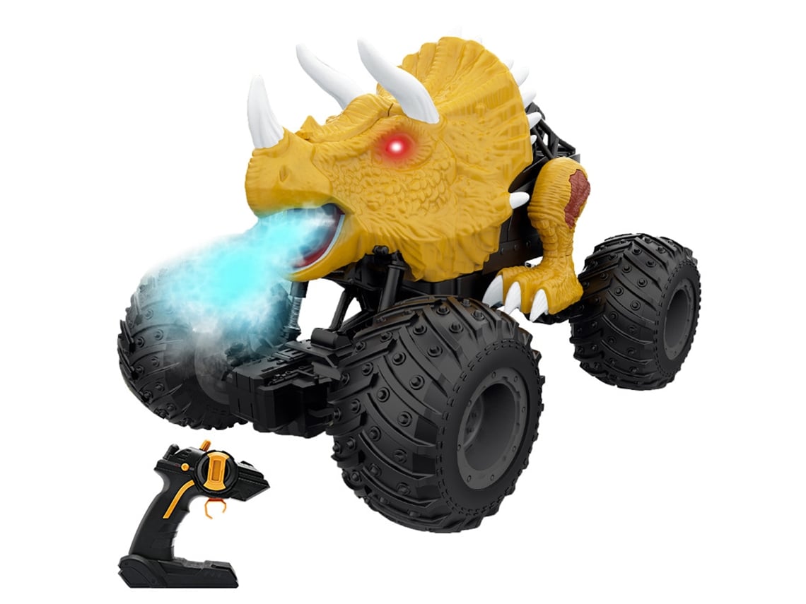 Ats-coche De Control Remoto Dinosaurio Con Humo Y Luces Coche Acrobático Todo Terreno Juguete Para Niños