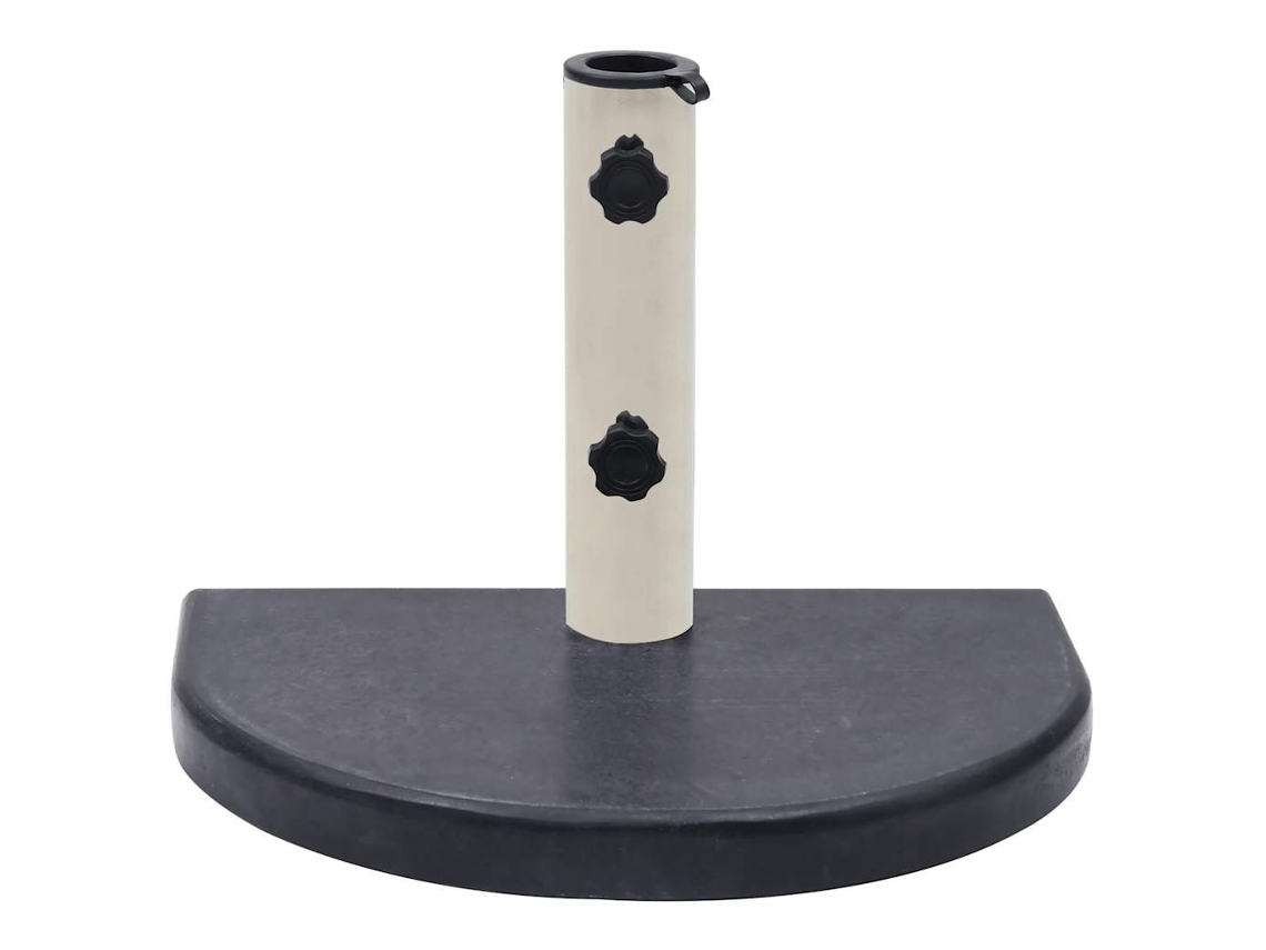 Maison Exclusive - Base De Sombrilla Granito Negra 40x28x4 Cm