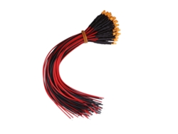 50 Piezas Diodos Led Pre Cableados Dc12v Difusos 3mm Color Naranja Luz Multicolor