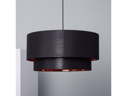 Lámpara Colgante Lino Reflect Duo Preto