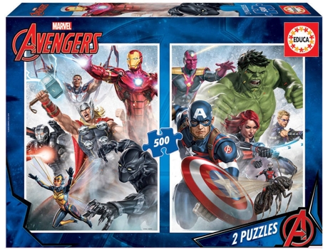 Puzzle EDUCA 2X500 Avengers (Edad Mínima: 12 Años - 1000 Piezas)