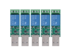 5 Módulos De Relé De 1 Canal Para Placa De Interruptor De Control, Sin Controlador, 5 V Para Pc