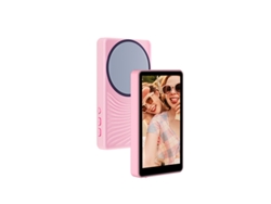 Pantalla selfie inalámbrica con Bluetooth, fijación magnética para pantalla trasera de 4 pulgadas, diseño ondulado rosa. Yunzii