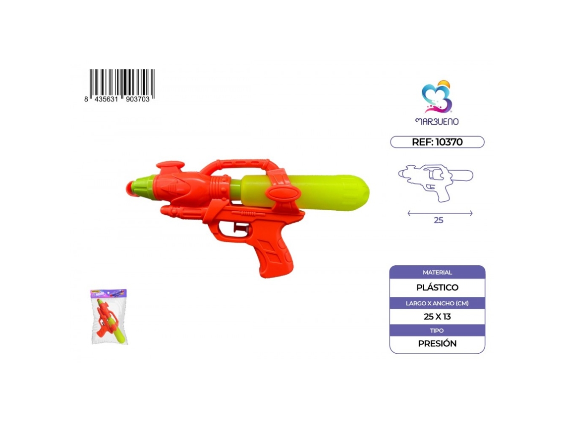 Pistola de agua Marbueno para jardín y playa 25x13,5 cm Marbueno Verano