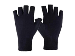 Guantes de manicura de gel con protección UV de medio dedo, lámpara de uñas de gel, guantes deportivos para conducir GOKOCO