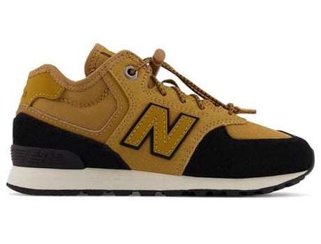 Zapatillas Deportivas NEW BALANCE 574 Para Niños (Negro, Miel - Material Sintético -30,5)