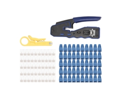 Herramienta Multifuncional De Crimpado Rj45, Crimpadora, Cortadora Y Peladora Ethernet Para Conectores Pasantes Cat5, Cat5e, Cat6 Y Cat6a.