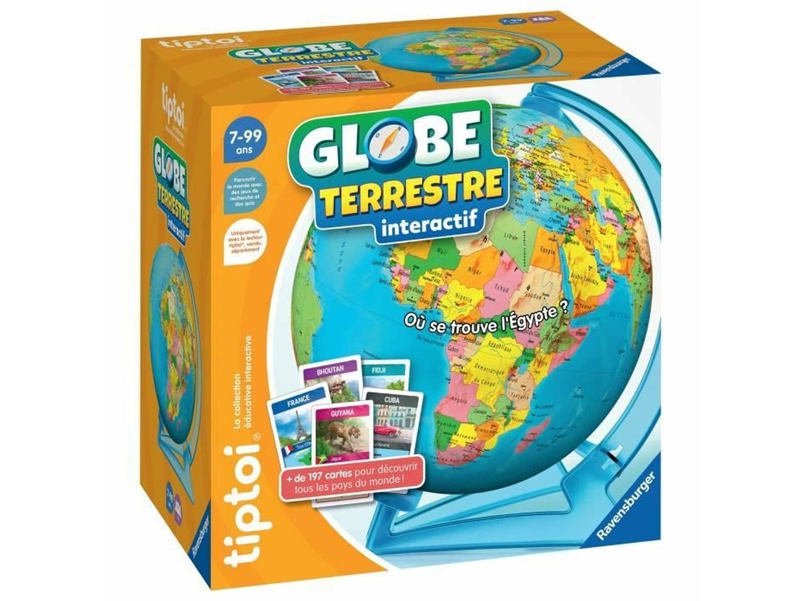 Globo Terráqueo Interactivo RAVENSBURGER (FR) Plástico