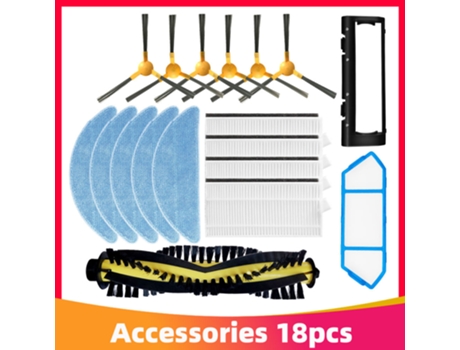 Piezas de repuesto de paño de mopa con filtro de Cepillo Lateral principal para aspiradora Ikhos Create NetBot S15 Neatsvor X500 X600 Tesvor X500 Pro