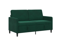 Sofá Con Almacenamiento Verde Oscuro 152 X 78 X 87 Cm Poliéster