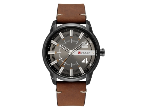 Relojes para Hombres, Reloj de Pulsera Informal con Movimiento de Cuarzo de Cuero para Hombres Relojes para Hombres Impermeables-Concha Negra Negra...