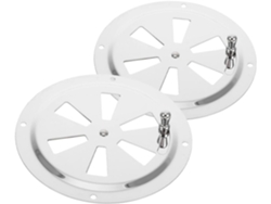 2 Rejillas De Ventilación Redondas De Acero Inoxidable De 12,7 Cm, Para