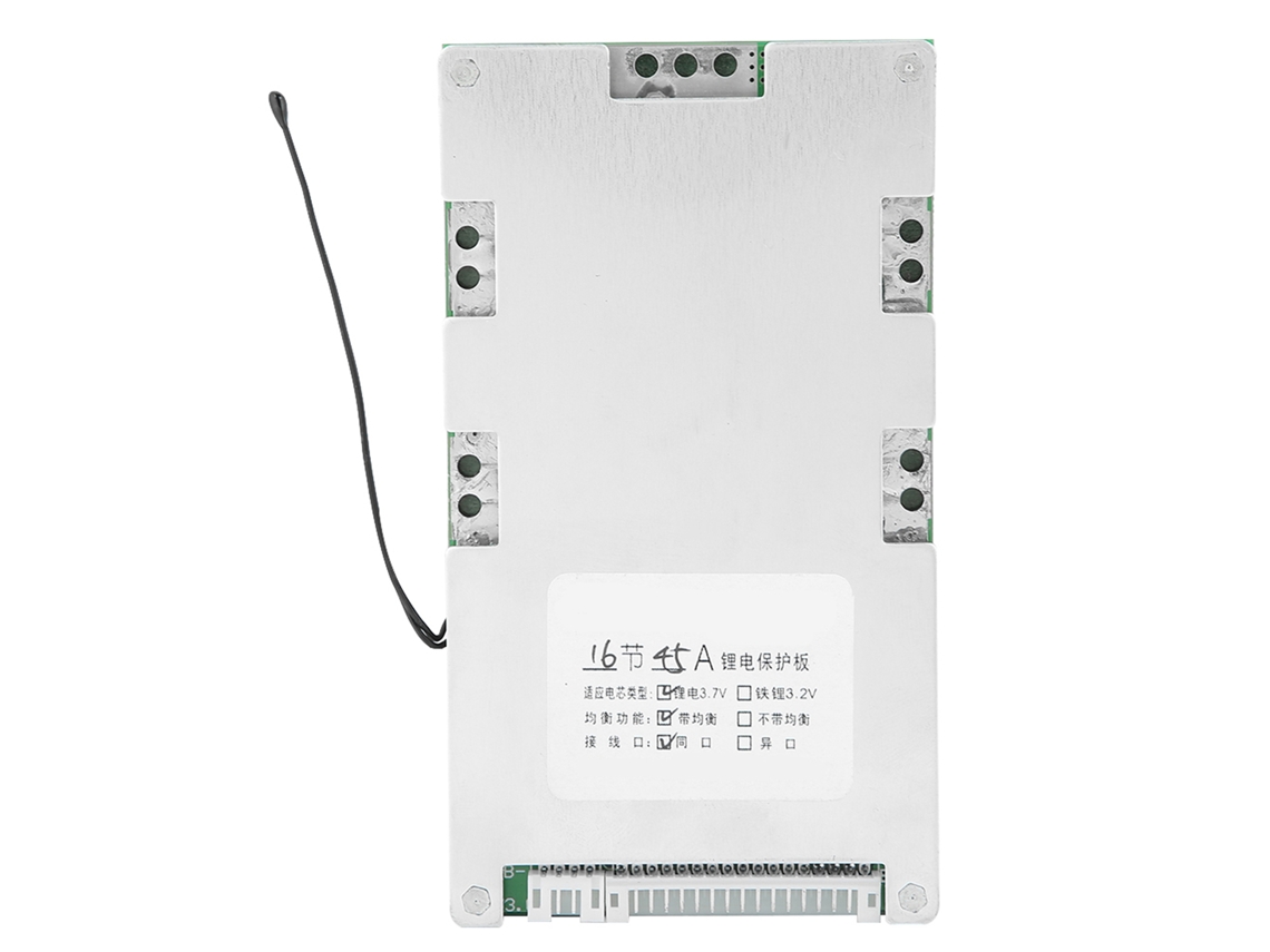 Placa De Protección Pcb Bms Para Batería De Litio 16s 45a Con Carga Balanceada