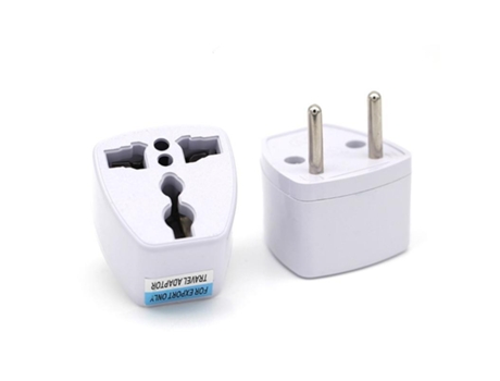 Adaptador de cargador de viaje universal SLOWMOOSE Ac Uk/Us/Au [I Plug/Blanco]