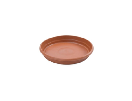 PLASTIKEN TERRA - Plato Redondo de 14 cm para Macetas de 16 cm 15L Terracota