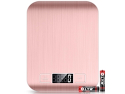 Balança Digital de Cozinha para Assar e Cozinhar 10Kg Rosa GERTIZ