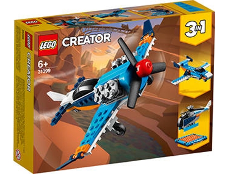 LEGO Creator 3 en 1: Avión de Hélice (Edad Mínima: 6 - 128 piezas)