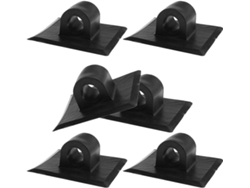 Soporte de plástico negro para motor eléctrico de kayak, 6 piezas