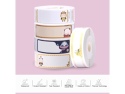 5 Rollos De Papel Térmico Autoadhesivo, Resistente Al Agua Y A Los Arañazos, Para Impresora D11, Para Uso Doméstico/oficina.