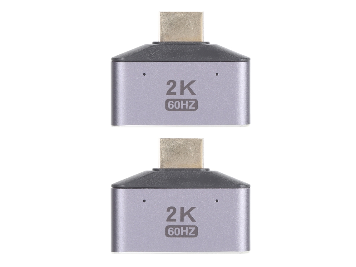 Divisor Hdmi 1 Entrada 2 Saídas 2k 60hz 8gbps Adaptador De Liga De Alumínio Com Luz Led