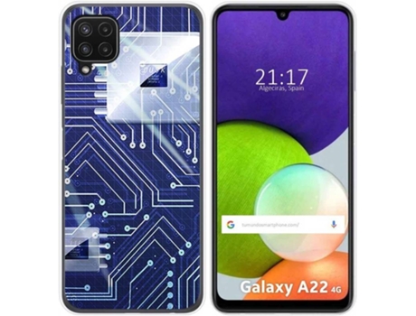 Carcasa Samsung Galaxy A22 4G / M22 TUMUNDOSMARTPHONE Circuito Multicolor